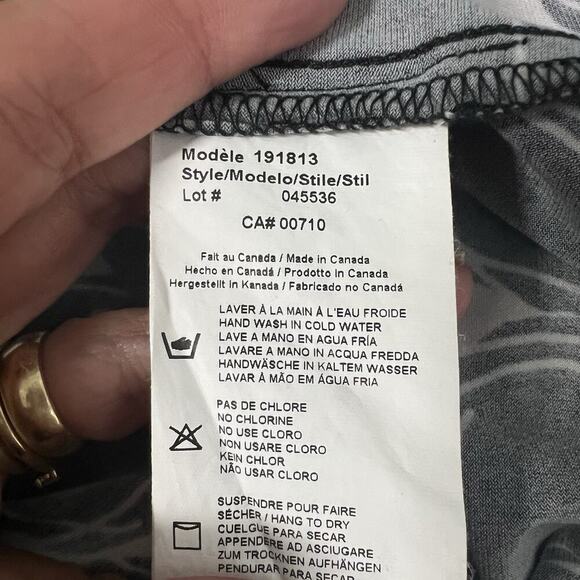 Joseph Ribkoff Cowl Neck Double Layer Tunique Black/Beige Dress Size 8 Stretch - Picture 10 of 15